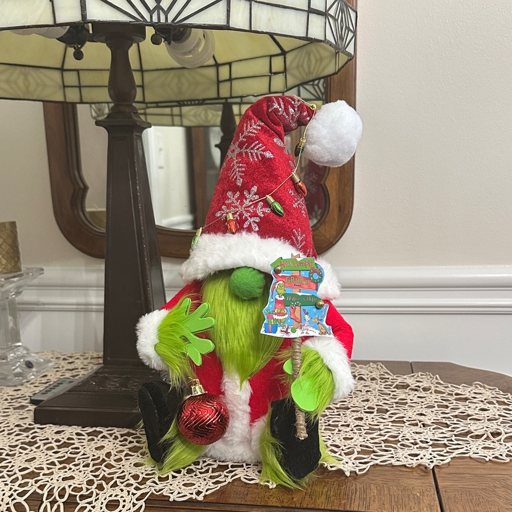 Festive Green and Red Christmas Gnome